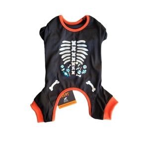 HOTEL DOGGY Skeleton Halloween One-Piece Shirt‎ Size S